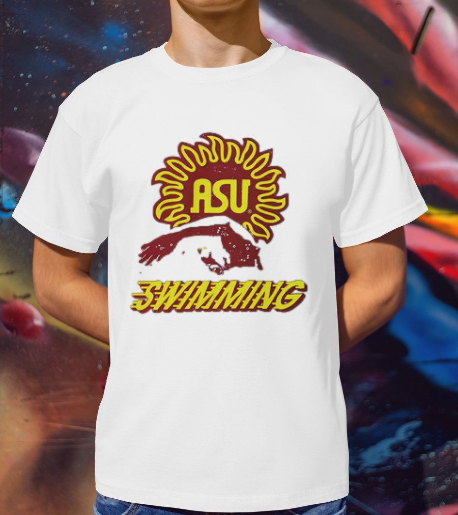 ASU Swimming Sun Devil Logo Dive Team T-Shirt