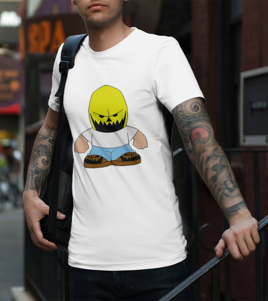 Dude Babbitt Revived Yellow Masked Cartoon Character T-Shirt
