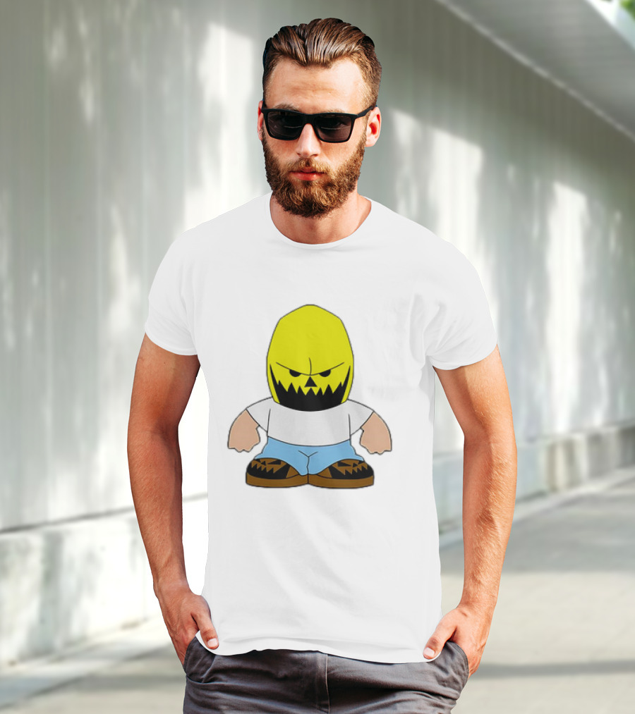Dude Babbitt Revived Yellow Masked Cartoon Character T-Shirt