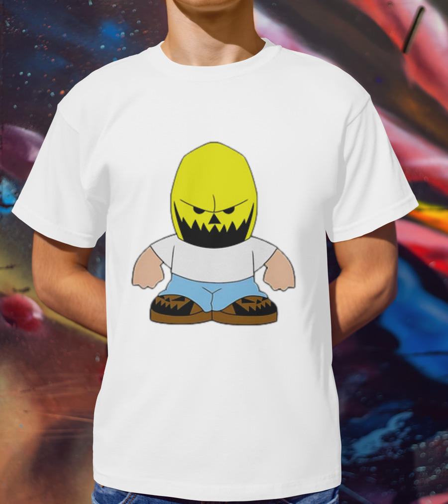 Dude Babbitt Revived Yellow Masked Cartoon Character T-Shirt