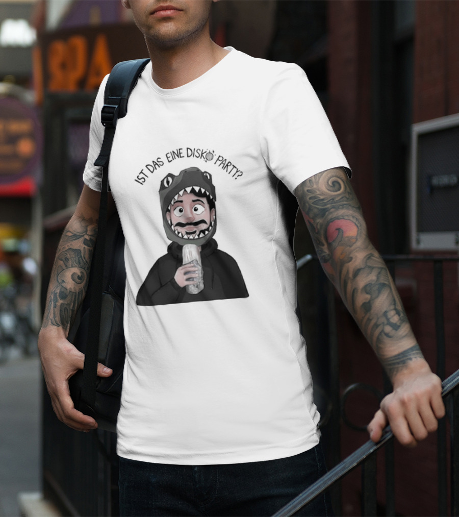 Ist Das Eine Disko Party Dinosaurier Kostüm Mann Essen T-Shirt