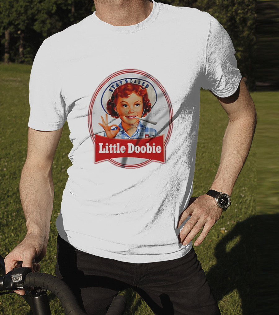 Stay Blazed Little Doobie Smoking Weed Funny T-Shirt