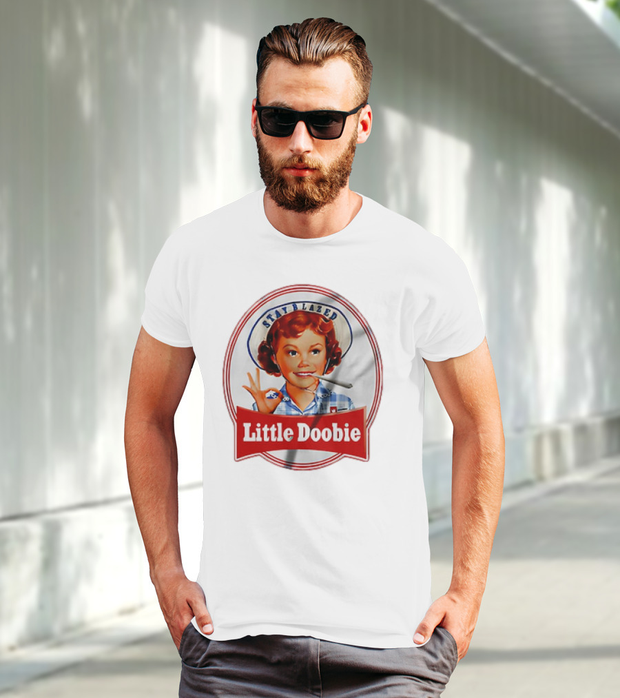 Stay Blazed Little Doobie Smoking Weed Funny T-Shirt