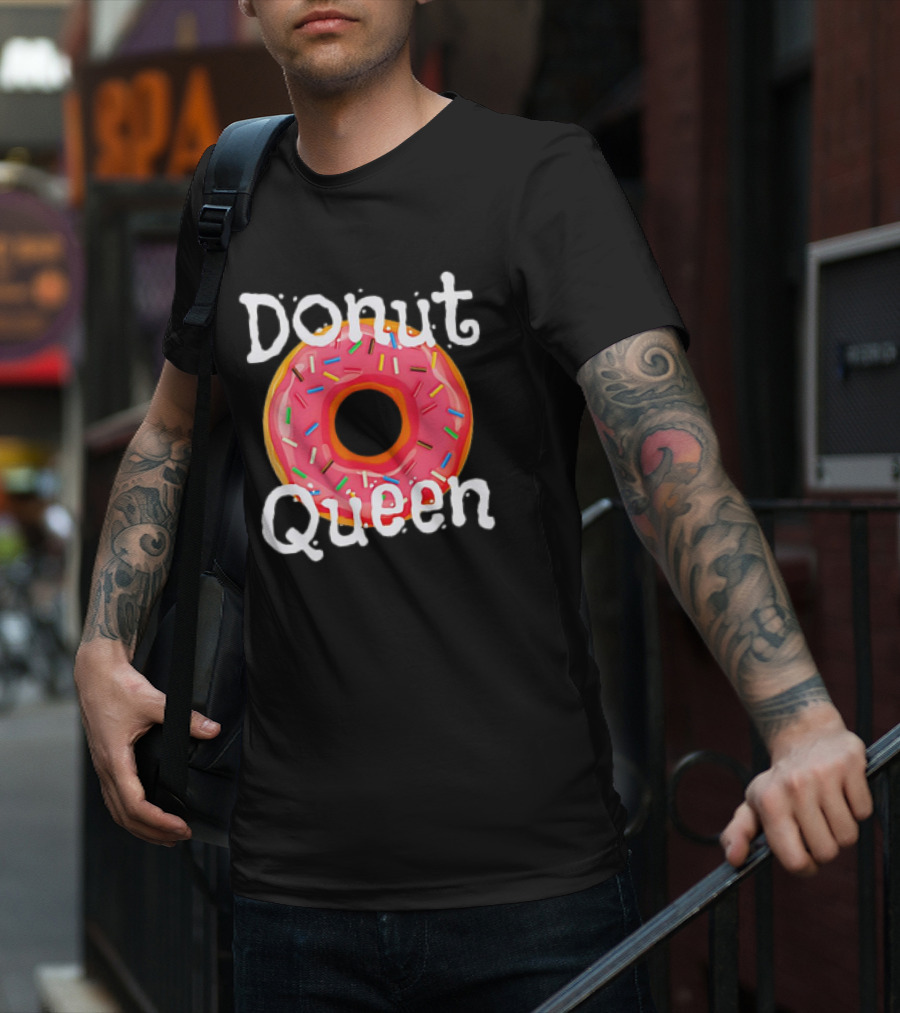 Donut Queen Food Lover Sweet Sprinkles T-Shirt