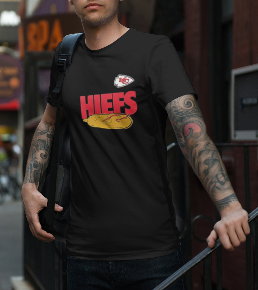 Kansas City Chiefs Hometown Hiefs Hotdog T-Shirt