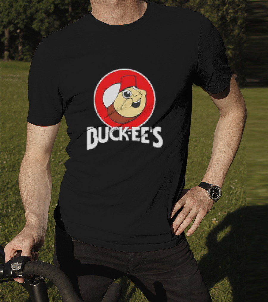 Buck-ee’s Cartoon Retro Logo Red Cap Circle T-Shirt
