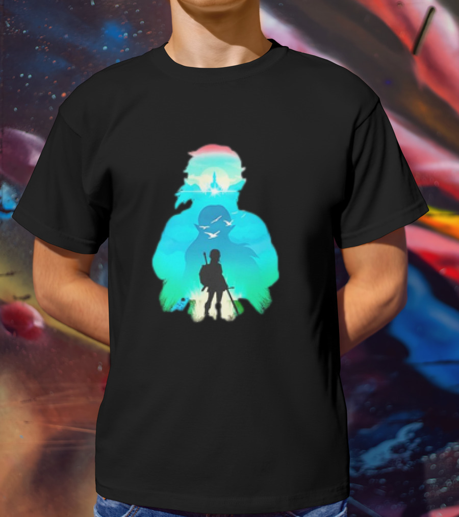 Hero Landscape Anime Adventure T-Shirt