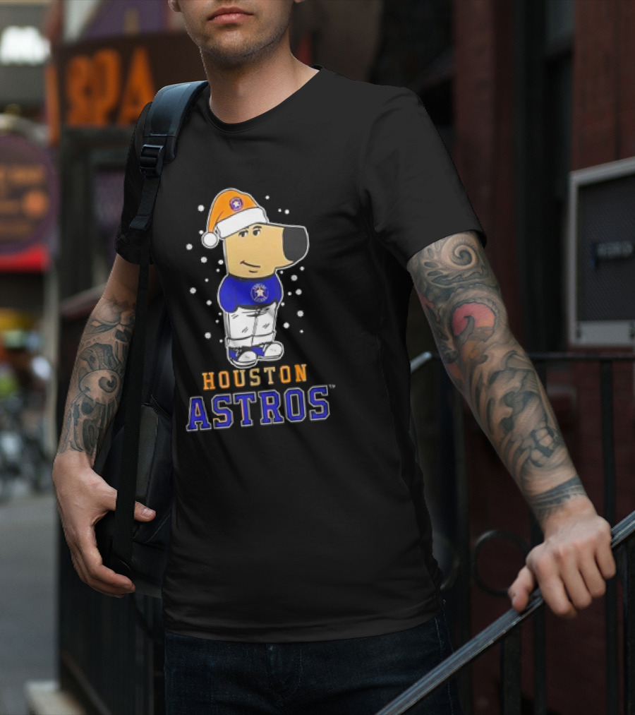 Houston Astros Christmas Chill With Festive Character T-Shirt