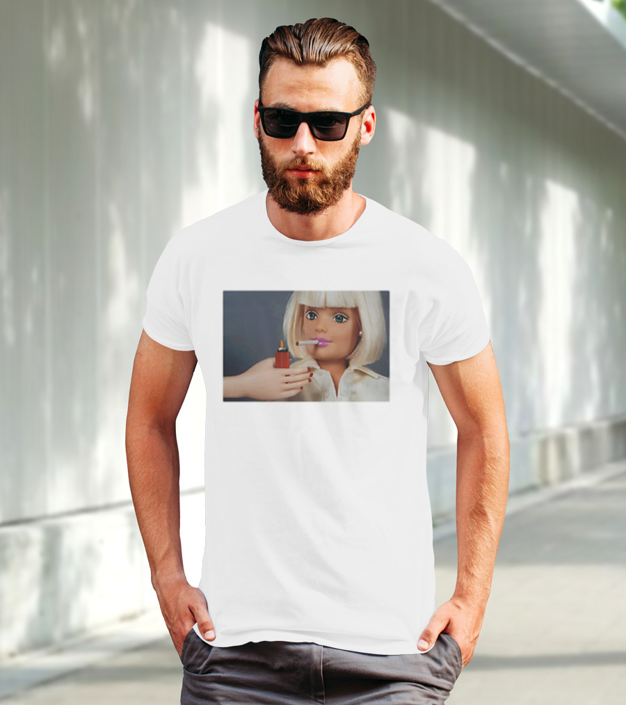 Barbie Smoking Cigarettes Doll With Lighter T-Shirt