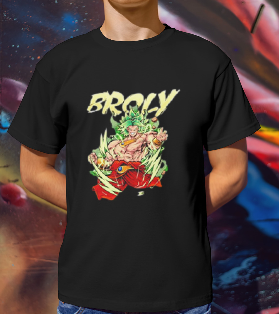 Broly Legendary Warrior Anime Super Saiyan Power Display T-Shirt