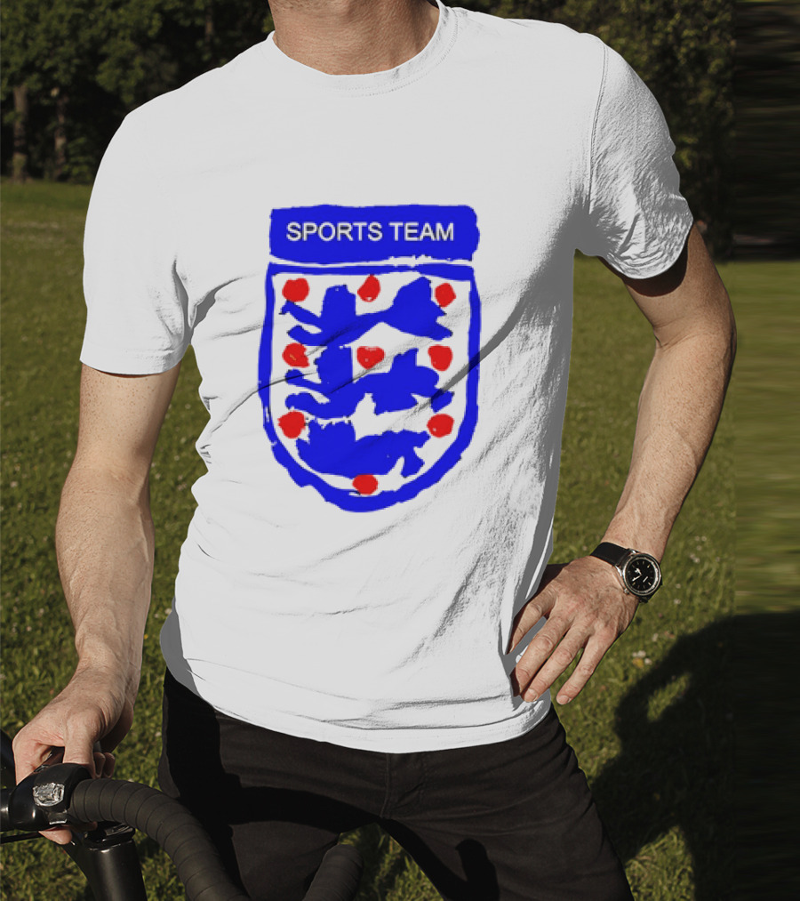 Sports Team Three Lions England Badge Crest T-Shirt