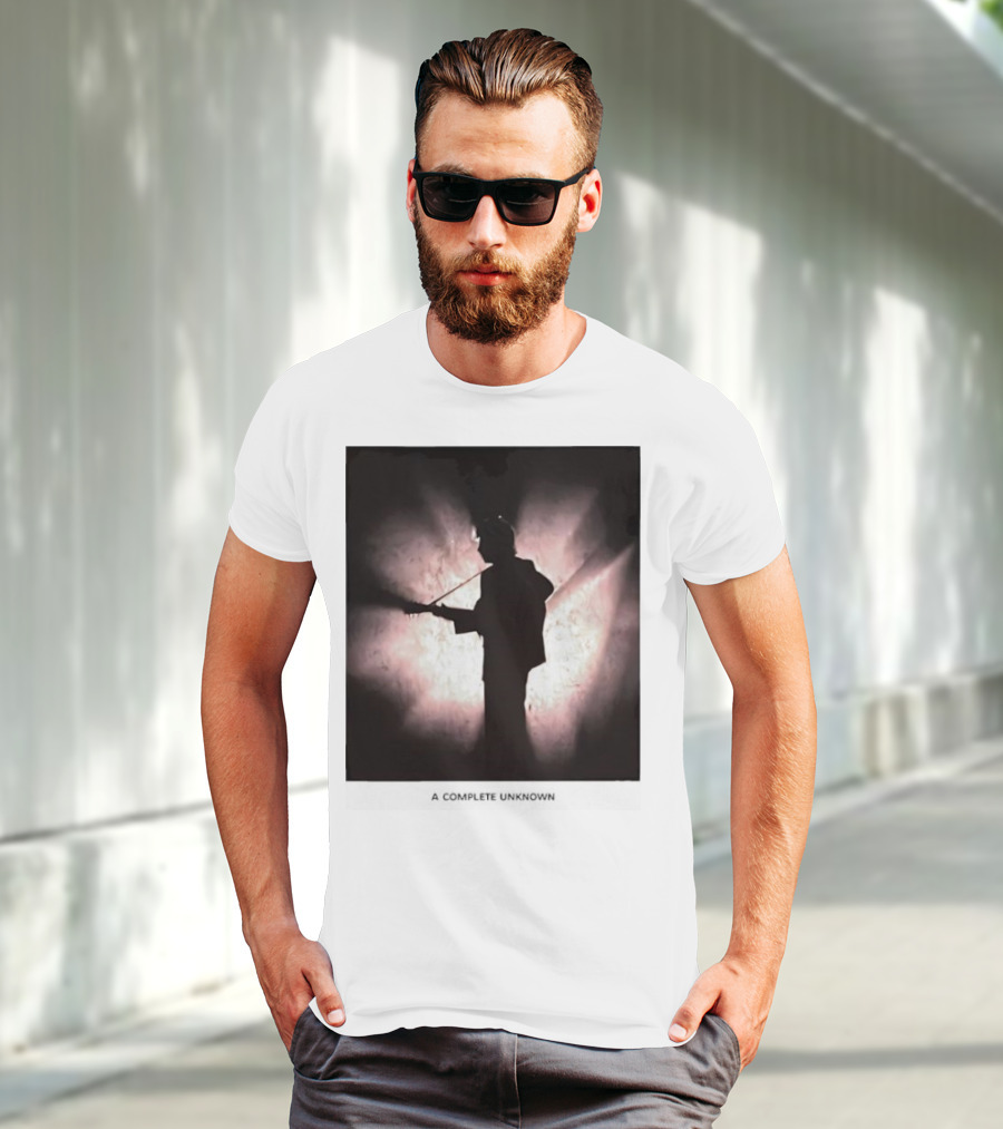 A Complete Unknown Retro Silhouette Illuminated Stage Presence T-Shirt