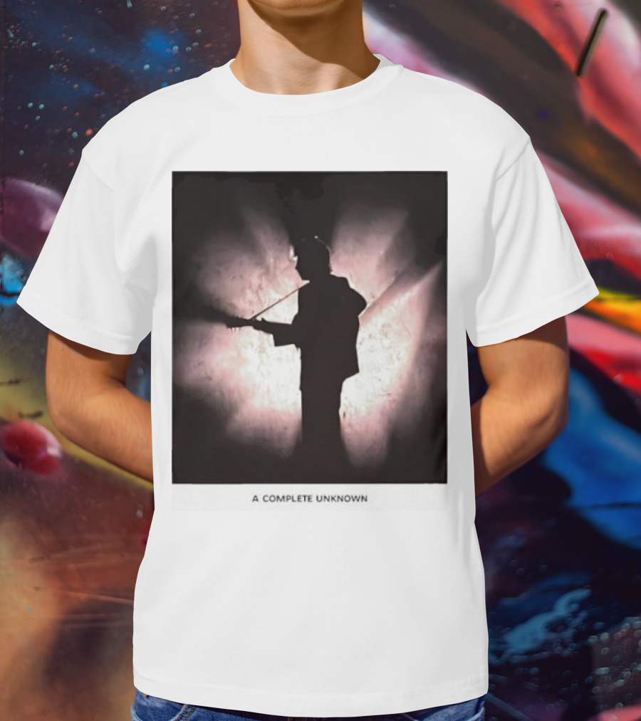 A Complete Unknown Retro Silhouette Illuminated Stage Presence T-Shirt