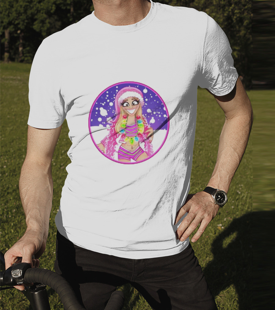 Brittnie Brooks Merry Brittmas Cartoon Holiday T-Shirt