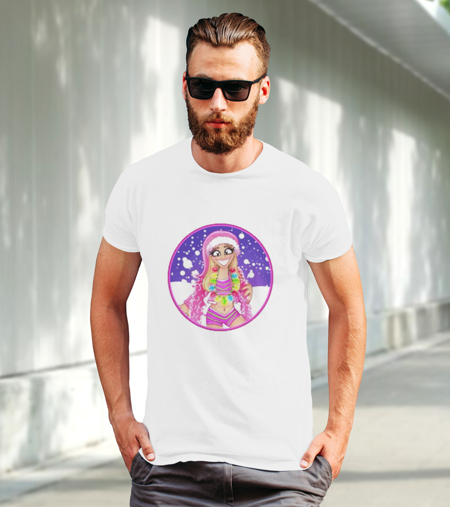 Brittnie Brooks Merry Brittmas Cartoon Holiday T-Shirt
