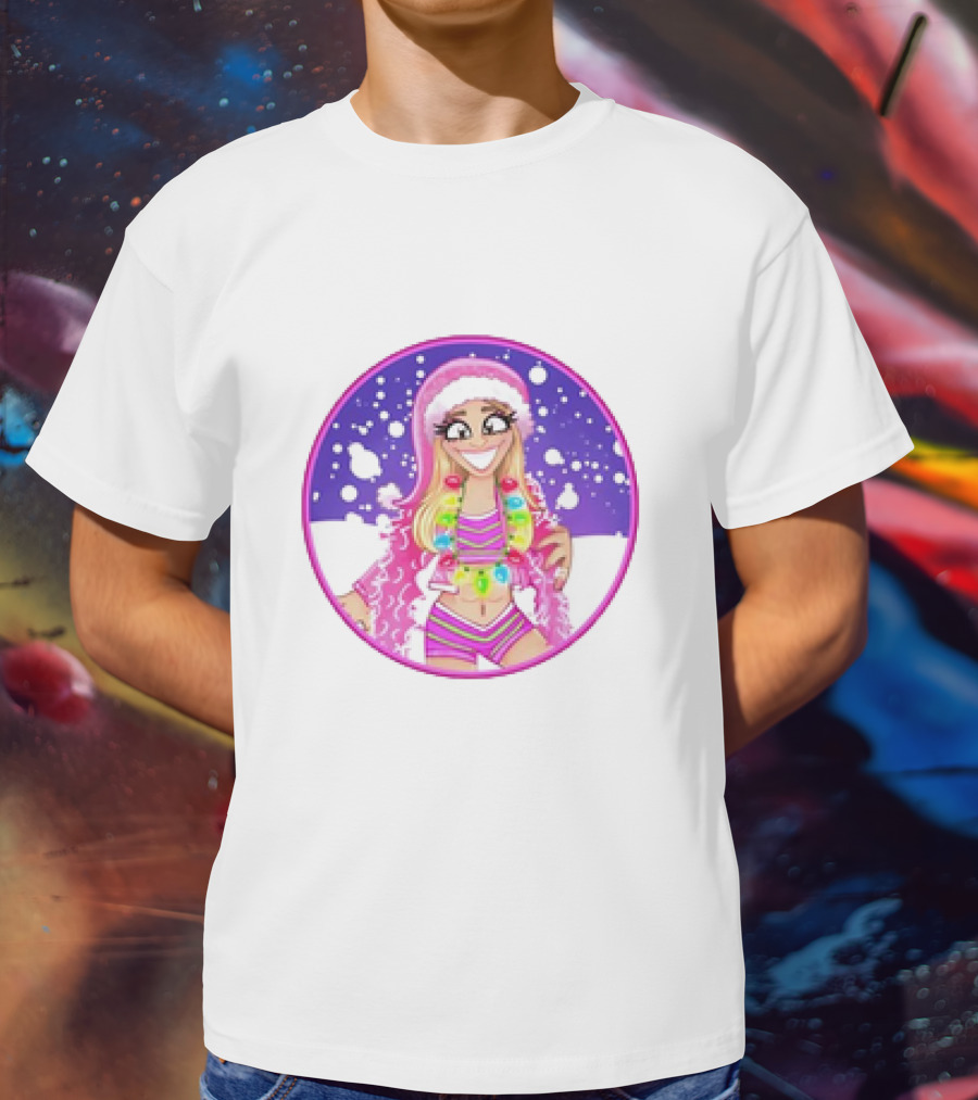 Brittnie Brooks Merry Brittmas Cartoon Holiday T-Shirt