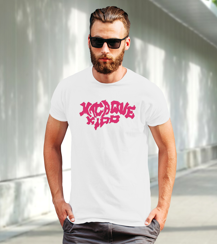 Macaque Kido Bold Pink Text T-Shirt