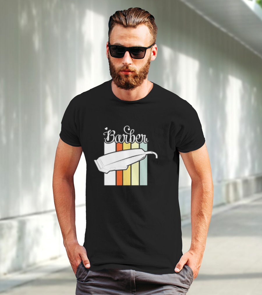 Barber Clippers Retro T-Shirt