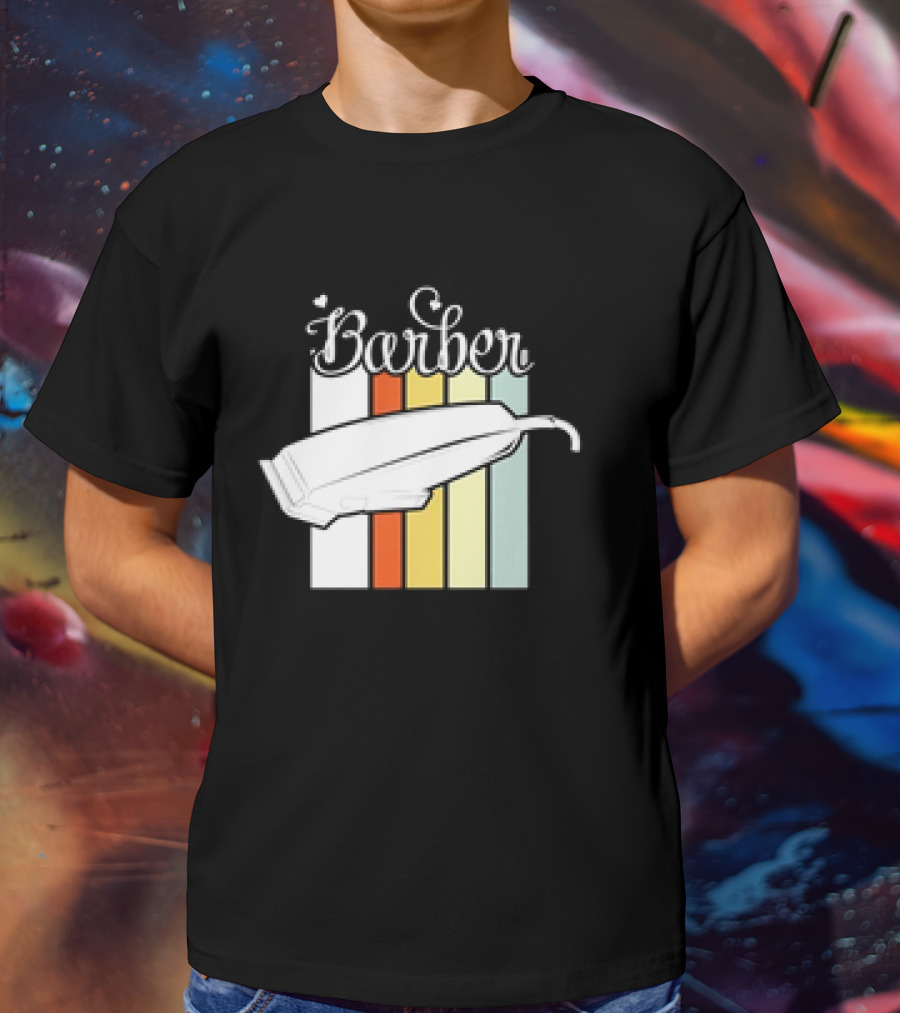Barber Clippers Retro T-Shirt