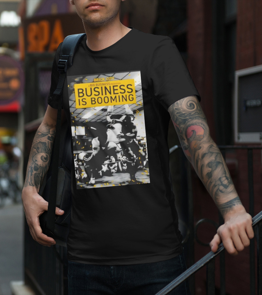 Brick City Business Is Booming Wrestling Action Scene T-Shirt