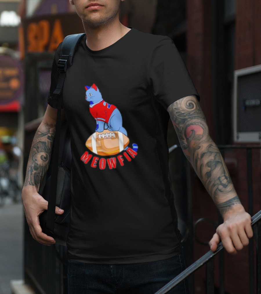 Buffalo Bills Meowfia Cat Football 24 Season T-Shirt