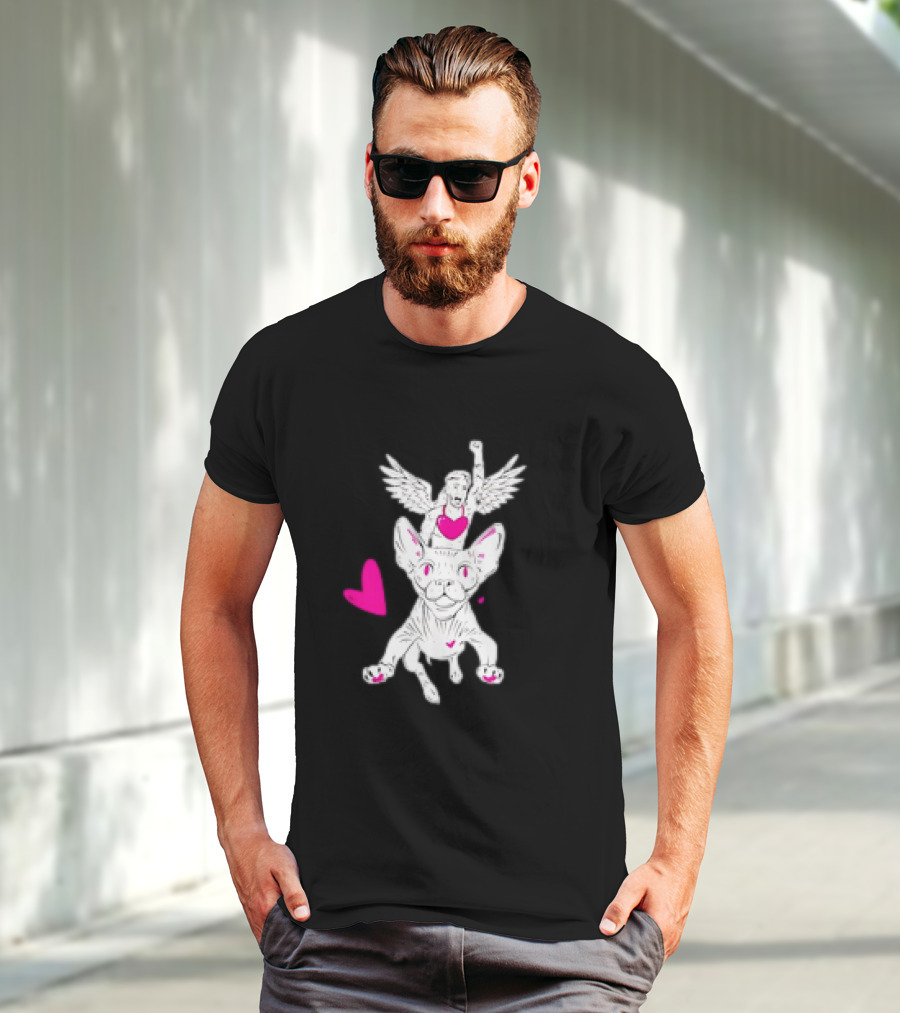 Love Doug Sphinx Angel And Cat With Hearts T-Shirt
