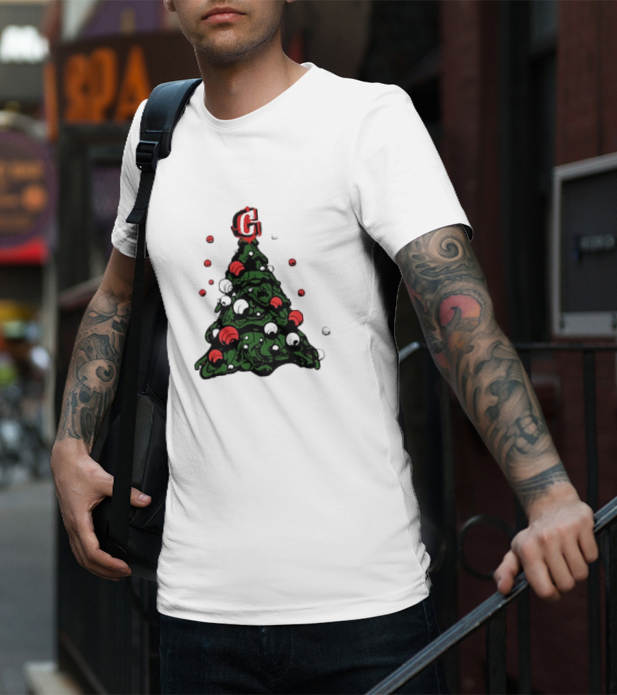 Graffiti Christmas Tree Santa Ornament G Topper T-Shirt
