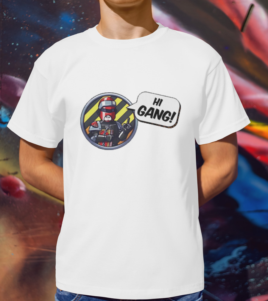 Arbitor Ian Hi Gang Iconic Armor Speech Bubble T-Shirt