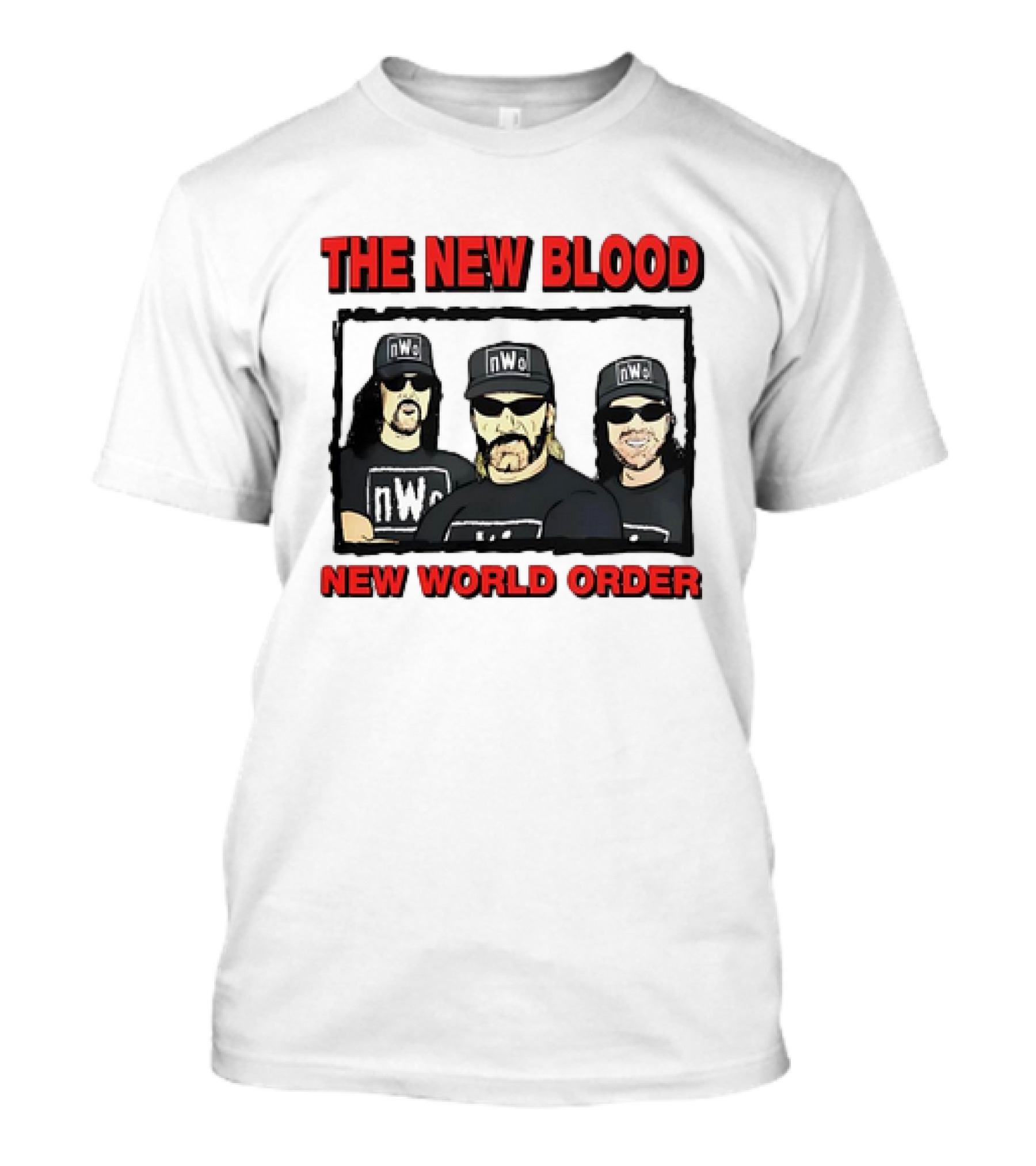 The New Blood NWo New World Order Group Homage T-Shirt
