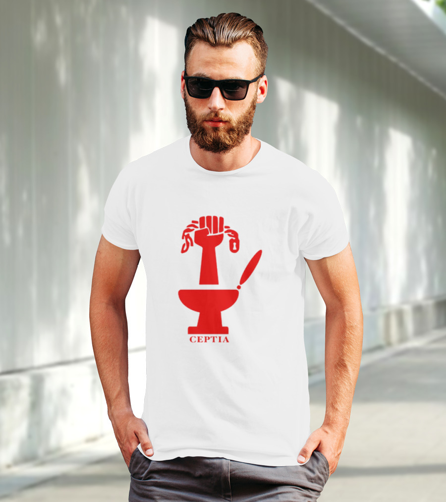 CEPTIA Committee To End Pay Toilets In America Red Fist And Toilet T-Shirt