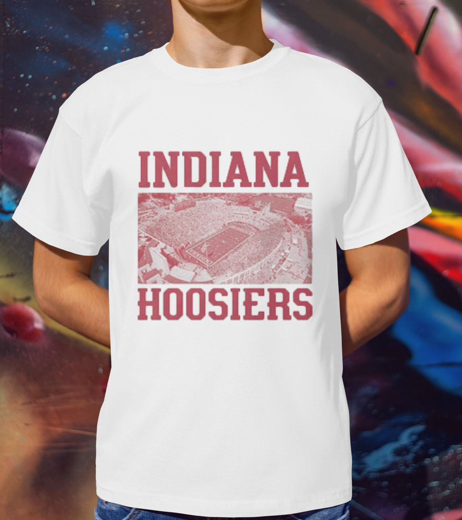 Indiana Hoosiers Stadium Aerial View T-Shirt
