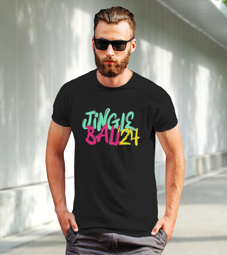 Jingle Ball 24 Colorful Typography T-Shirt
