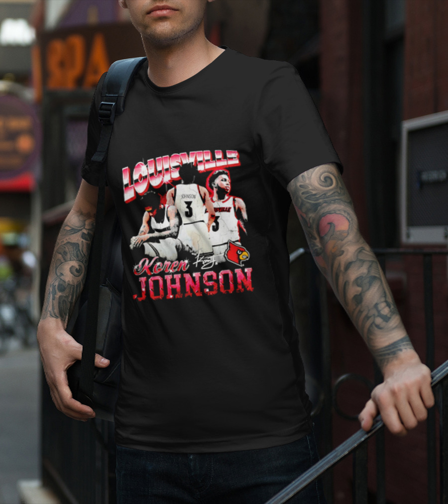 Louisville Cardinals Koren Johnson Basketball T-Shirt