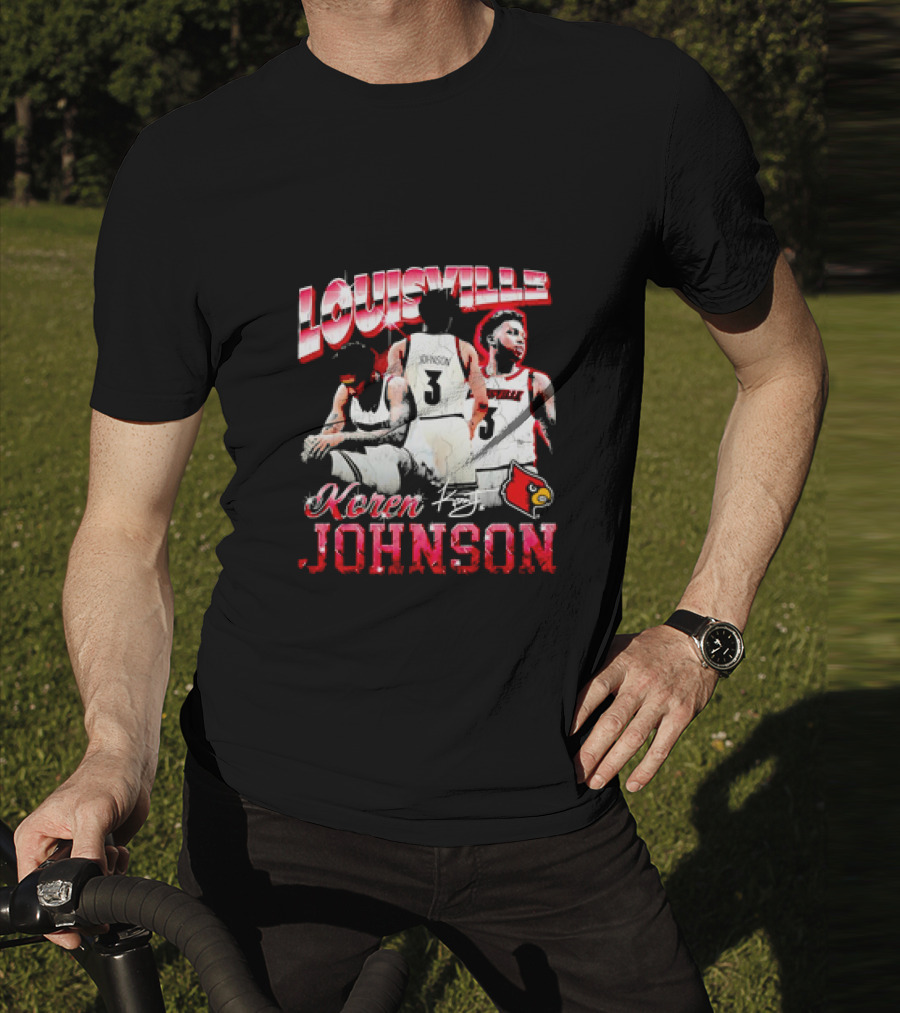 Louisville Cardinals Koren Johnson Basketball T-Shirt