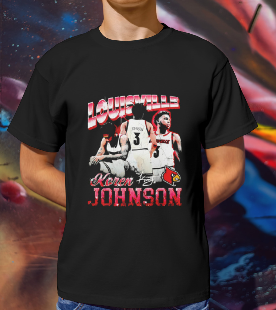 Louisville Cardinals Koren Johnson Basketball T-Shirt