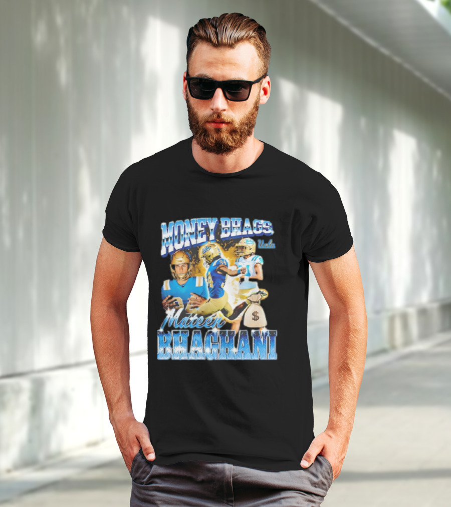 Money Bhags Mateen Bhaghani UCLA Football T-Shirt