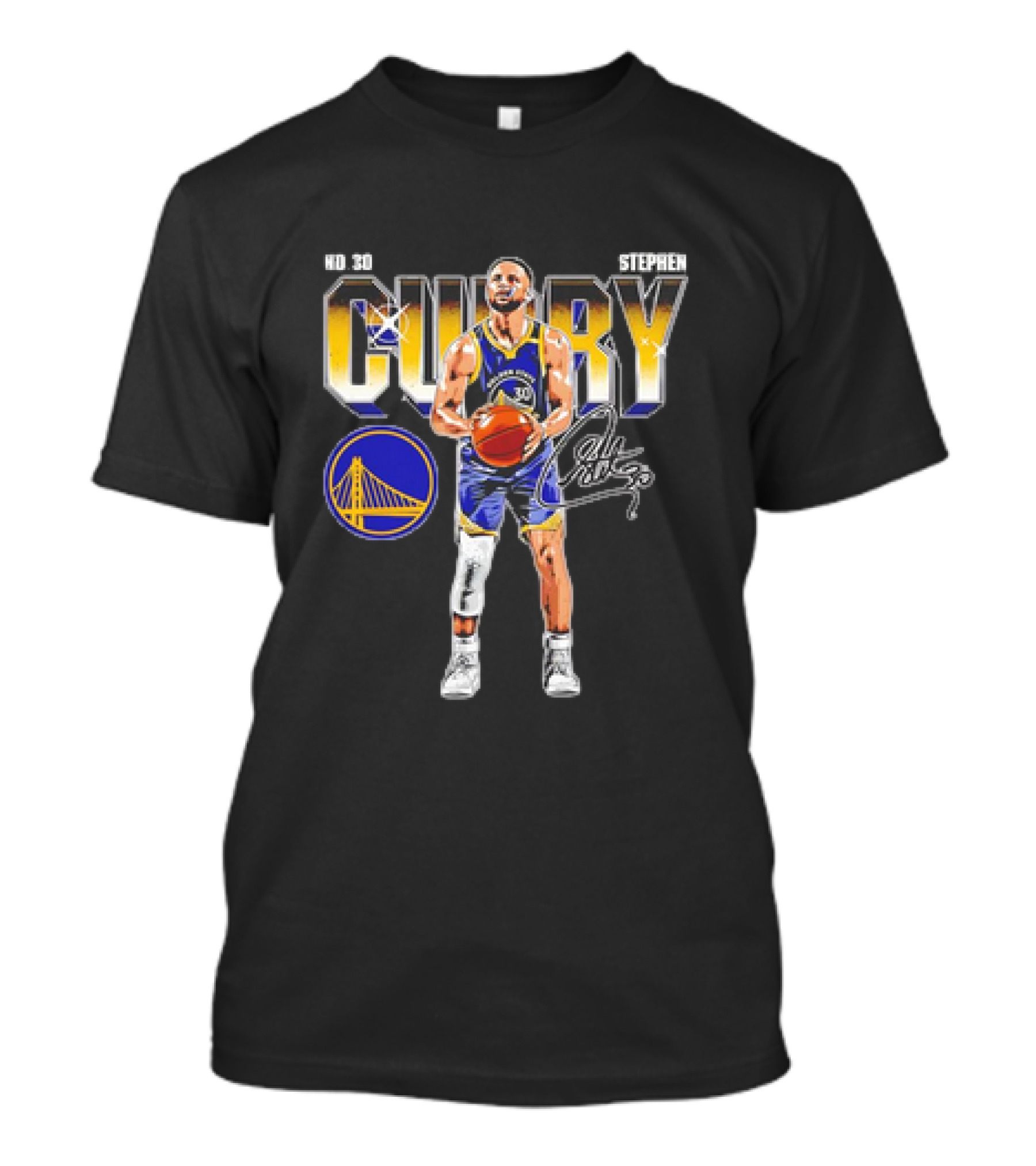 Stephen Curry No 30 Golden State Warriors NBA Signature Vintage Basketball T-Shirt