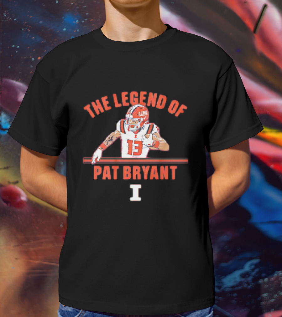 The Legend Of Pat Bryant Illinois No. 13 Football Player T-Shirt