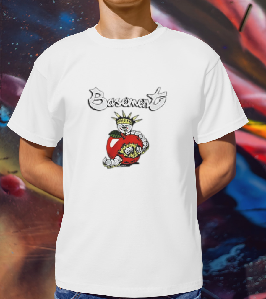 Basement Worm In Apple With Crown And Torch T-Shirt