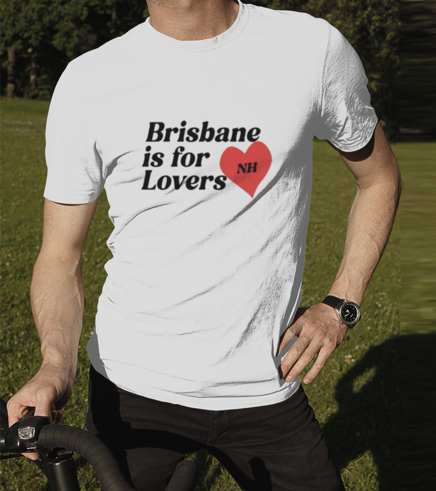 Brisbane Is For Lovers NH Heart Red T-Shirt