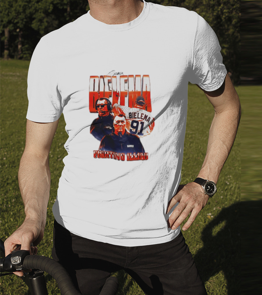 Coach Bielema 91 Fighting Illini T-Shirt