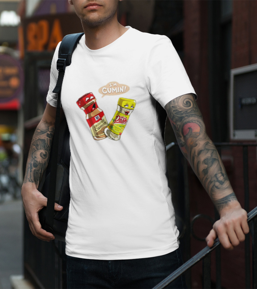I'm Cumin Cartoon Meme Spice Bottles T-Shirt