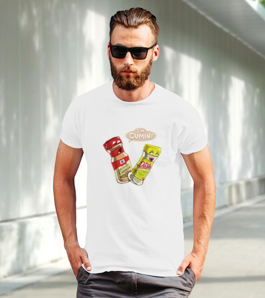 I'm Cumin Cartoon Meme Spice Bottles T-Shirt