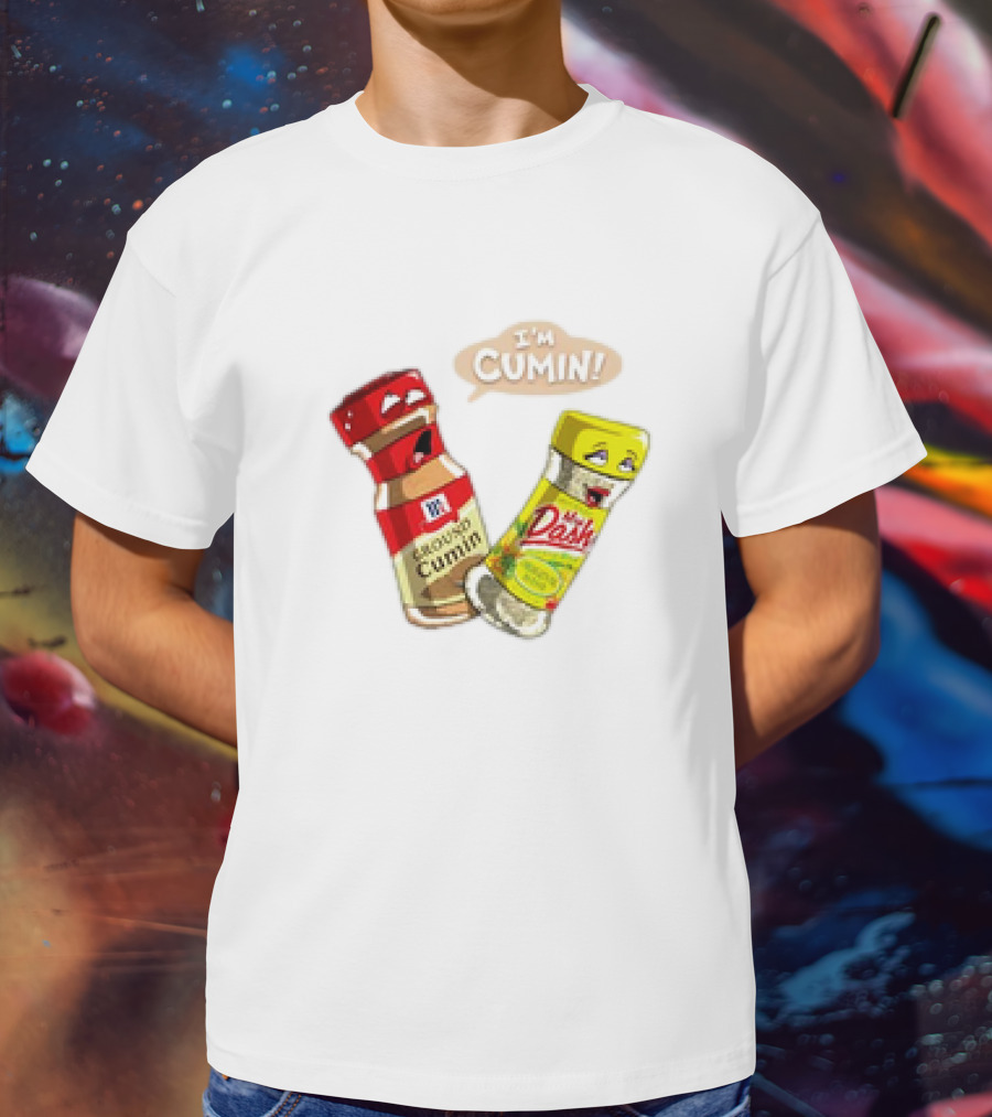 I'm Cumin Cartoon Meme Spice Bottles T-Shirt
