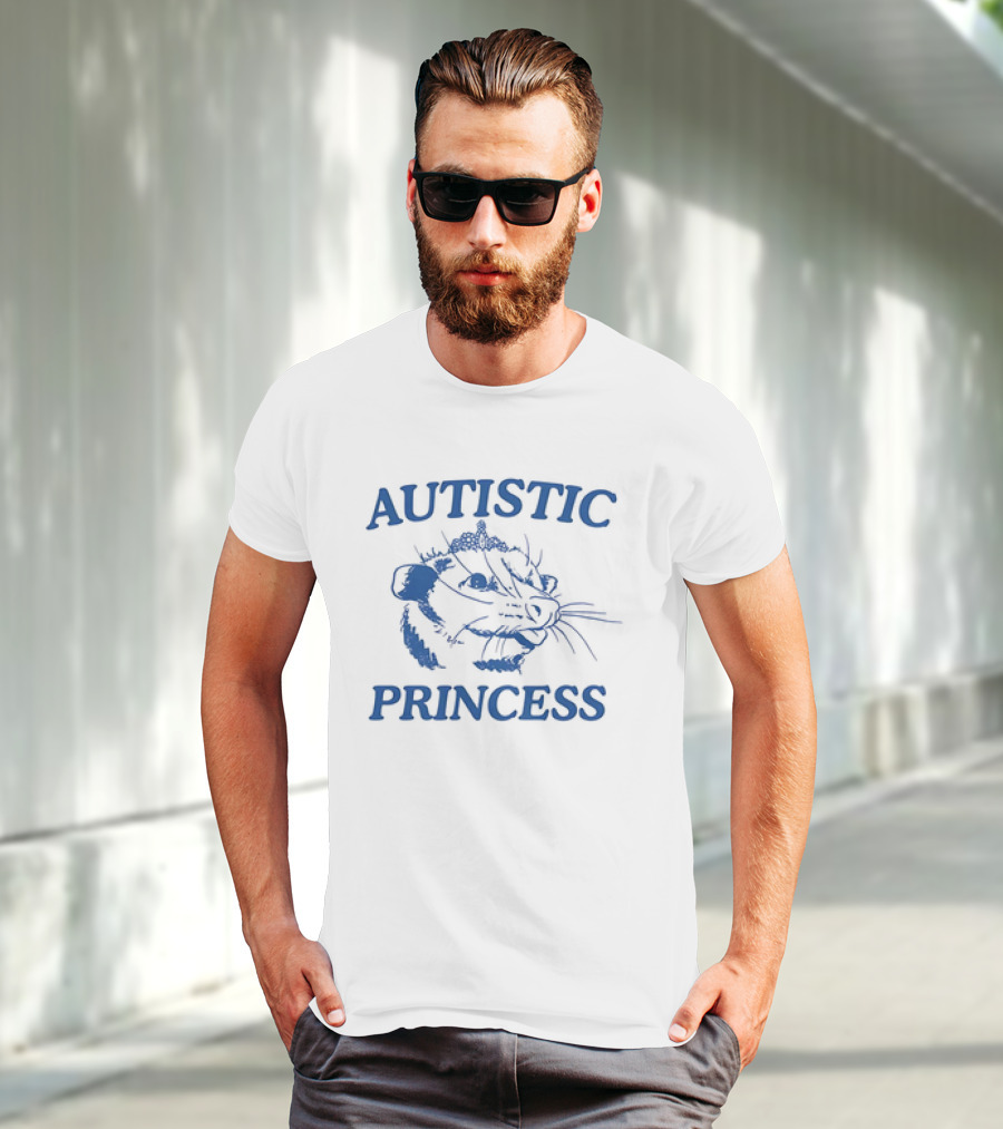 Autistic Princess Possum Drawing With Tiara T-Shirt