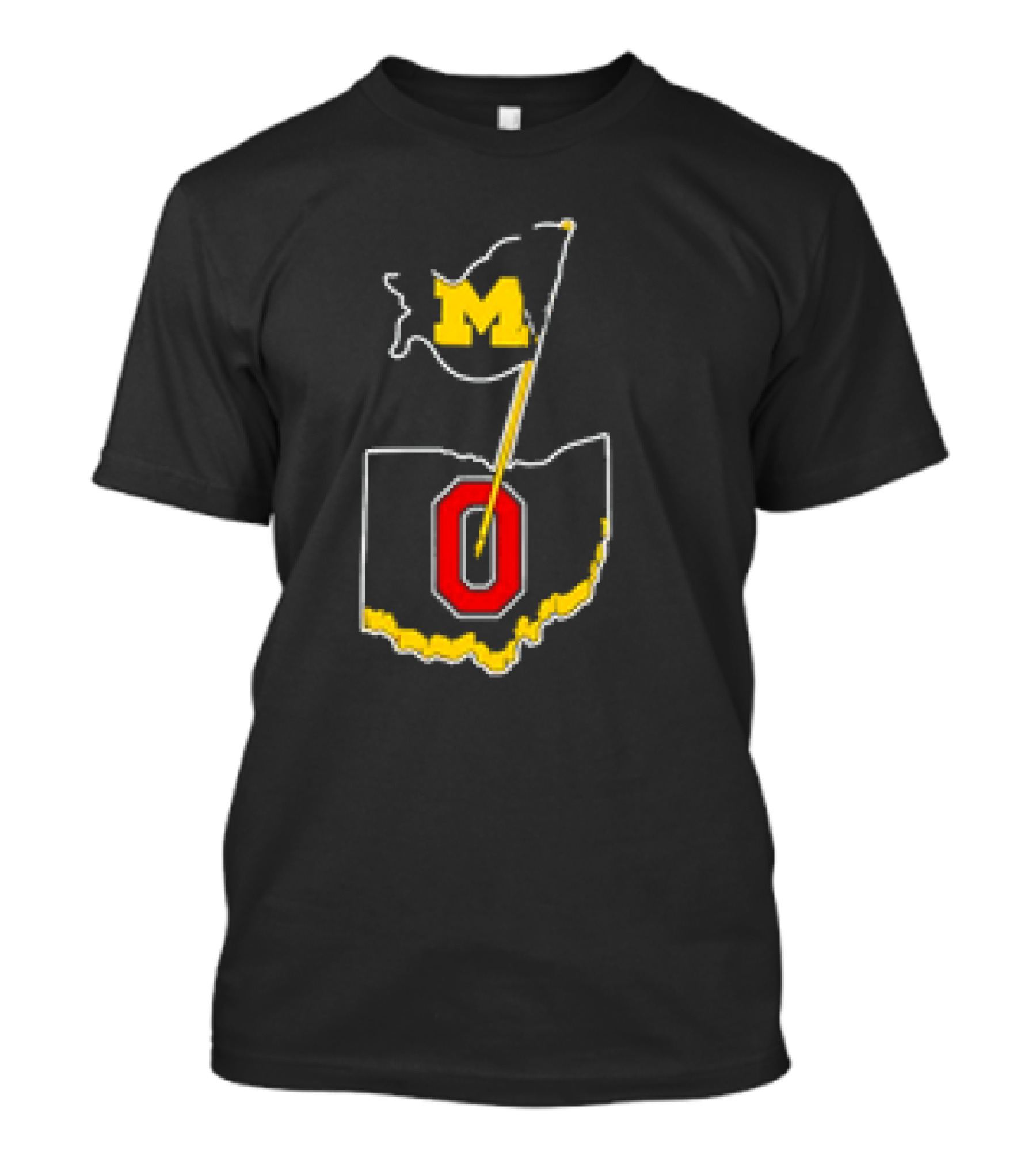 Michigan M Flag Ohio Map O Premium T-Shirt