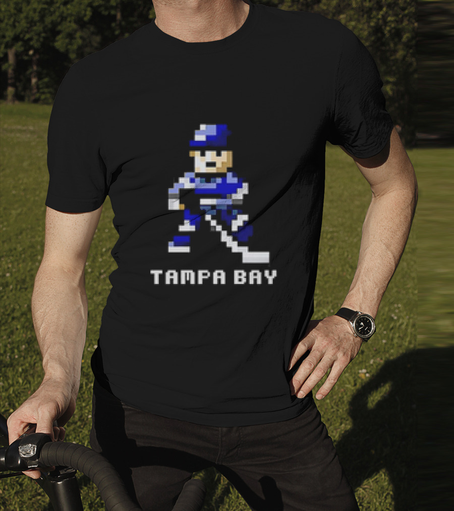 Tampa Bay 8 Bit Hockey Player T-Shirt