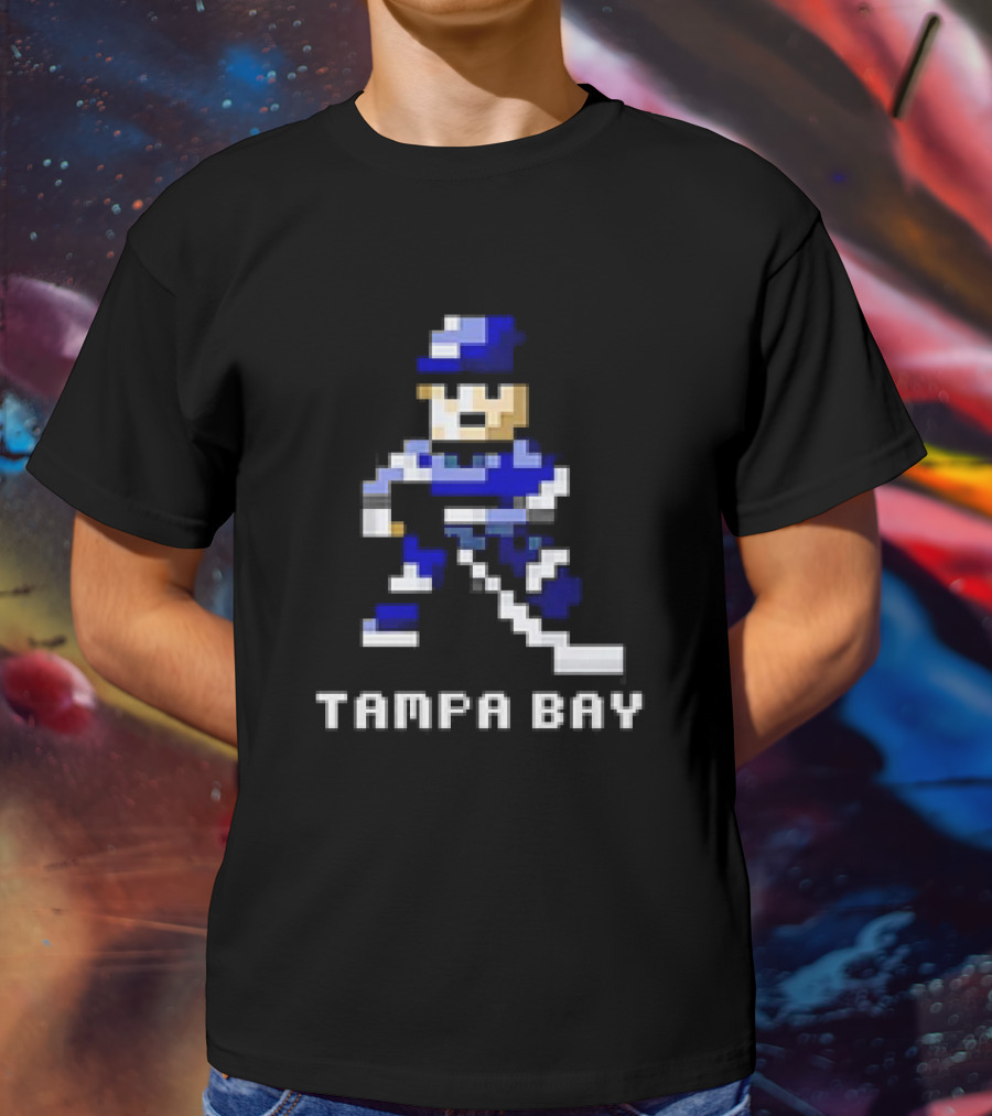 Tampa Bay 8 Bit Hockey Player T-Shirt