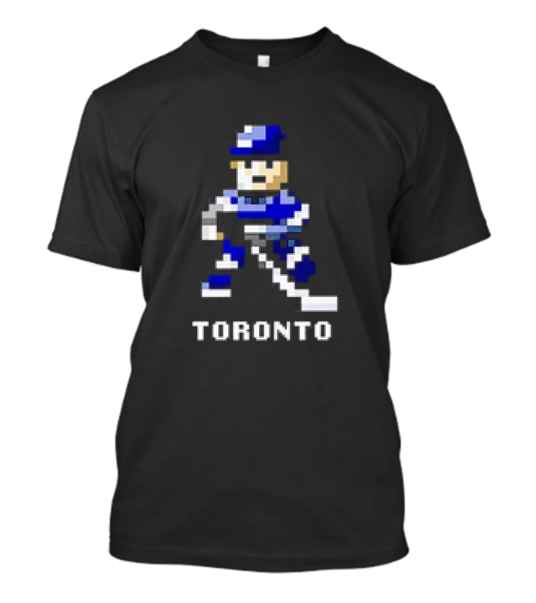 Toronto Bay 8-Bit Hockey Pixel Player T-Shirt