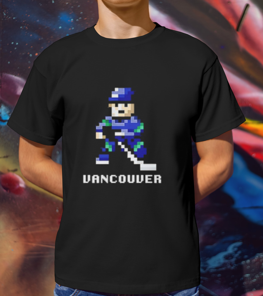 Vancouver 8 Bit Hockey T-Shirt